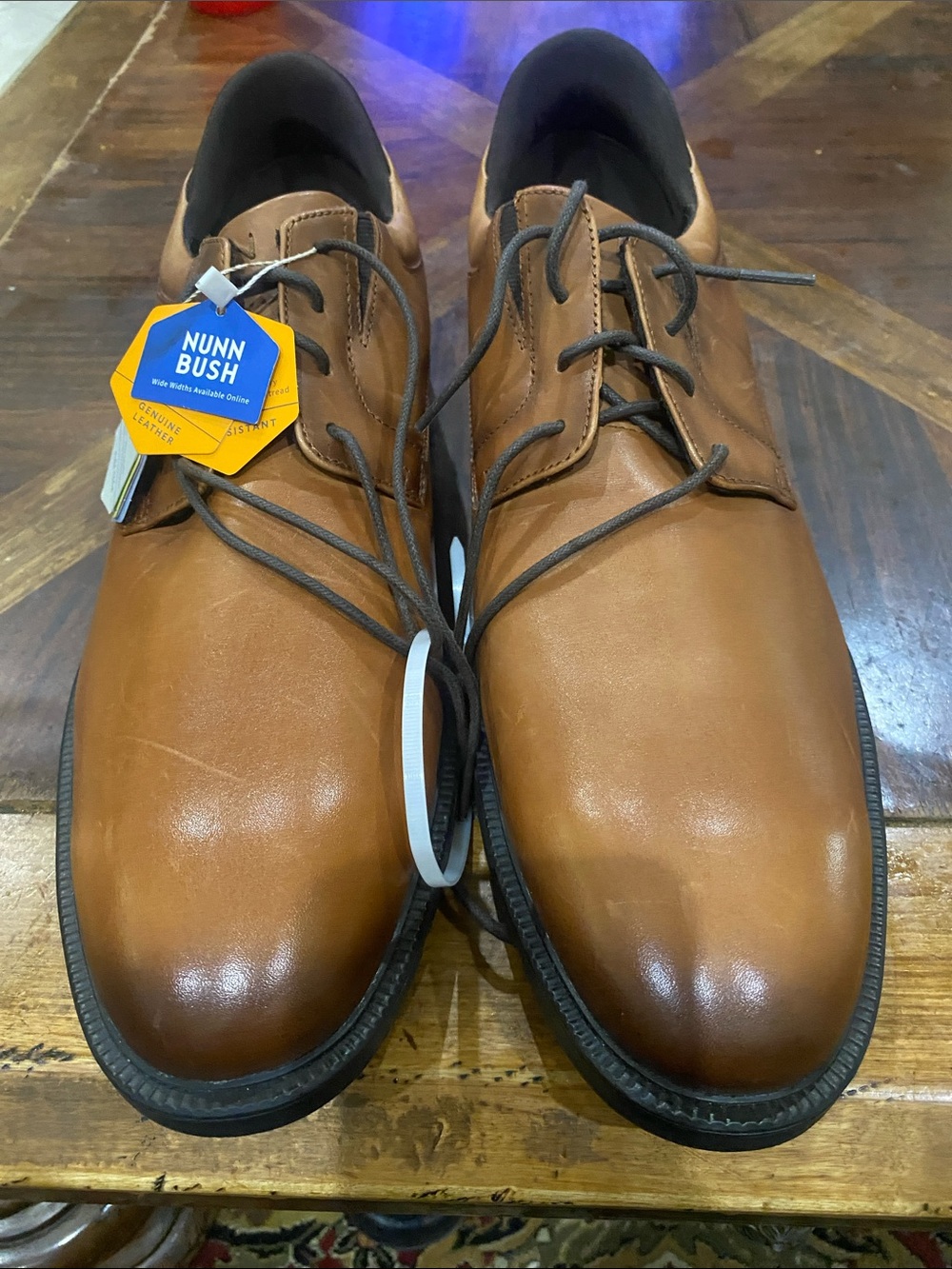 Nunn Bush Kore EZ Icon lace up Oxfords in cognac